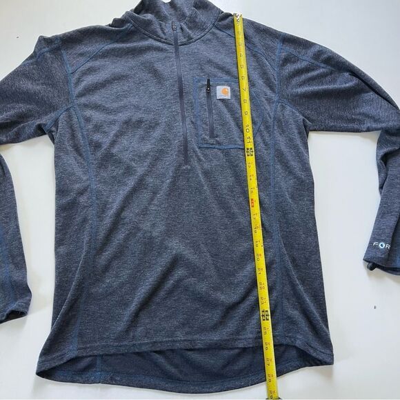 Carhartt Men's Force Midweight Synthetic-Wool Blend Base Layer Quarter-Zip Large - Picture 5 of 9